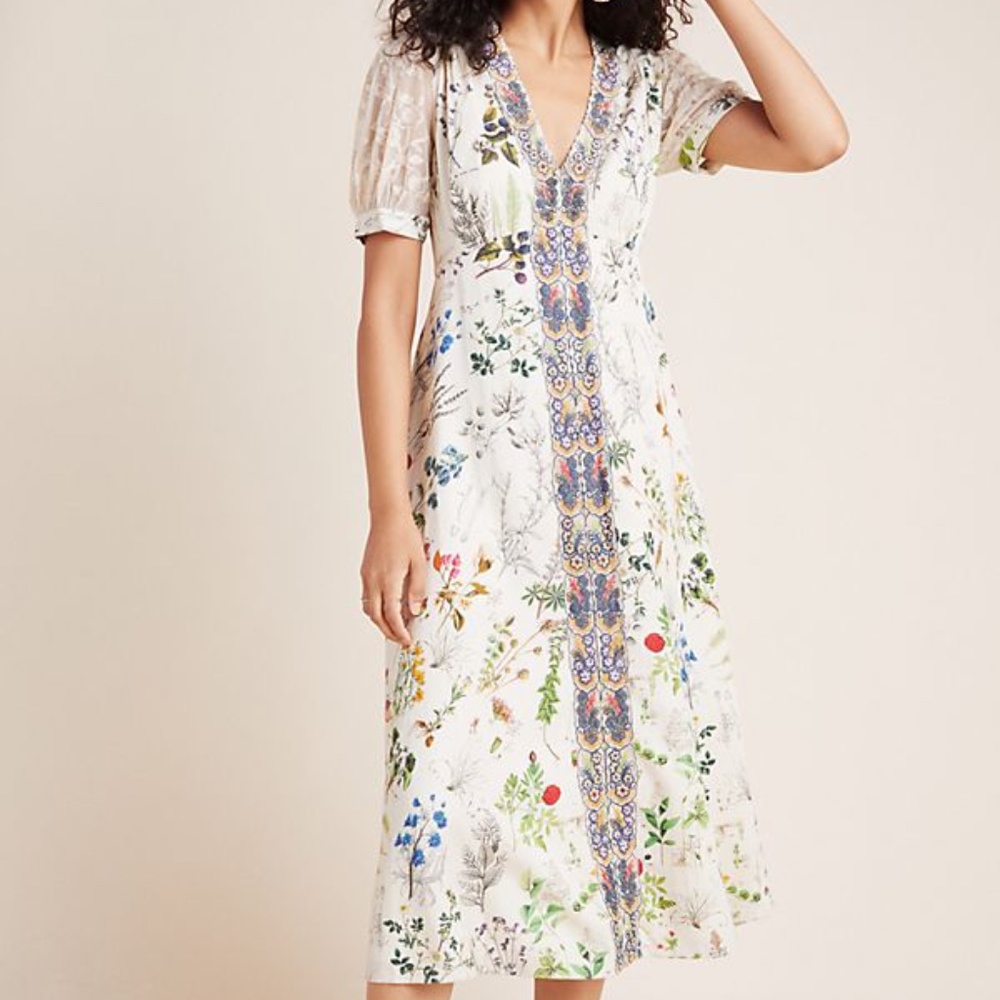 Anthropologie Floral Dress